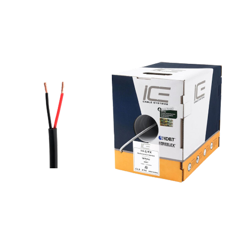 Ice Cable 14-2FX/BOX/BLK 14-2 Câble d'enterrement direct – Boîte de 152,4 m (Noir)