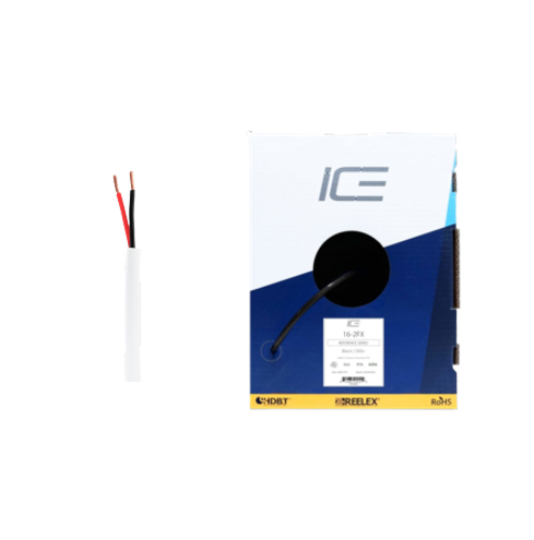 Ice Cable 16-2FX/BOX/WHT 14-2 Câble d'enterrement direct – Boîte de 152,4 m (Blanc)