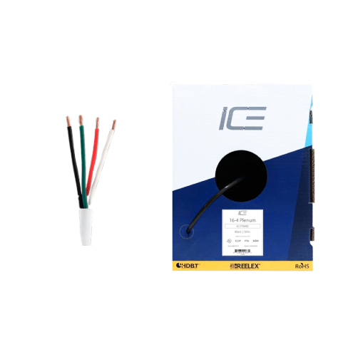 Ice Cable 16-4/P/WHT 14-4 Câble plénum – Boîte de 152,4 m (Blanc)