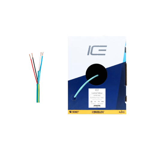 Câble Ice CONTROL/YEL 22-2 + Câble 18-2 - Boîte de 1000 pieds (Jaune)