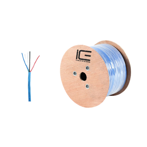 Ice Cable LUTRONQS/M/P/500 Plenum 22-2 + 16-2 Lutron Cable - 500ft Spool