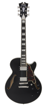 D'Angelico PREMIER SS Series Semi Hollow-Body Electric Guitar (Black Flake)