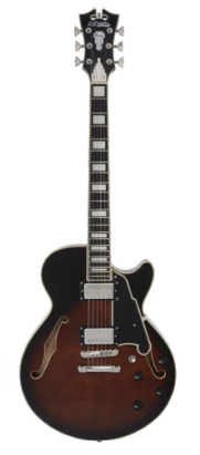 D'Angelico PREMIER SS Series Semi Hollow-Body Electric Guitar (Brown Burst)