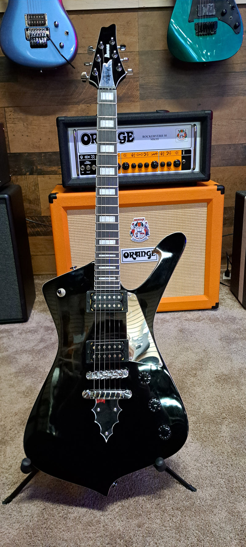 Ibanez Paul Stanley Signature Electric Guitar (noir) (utilisé)