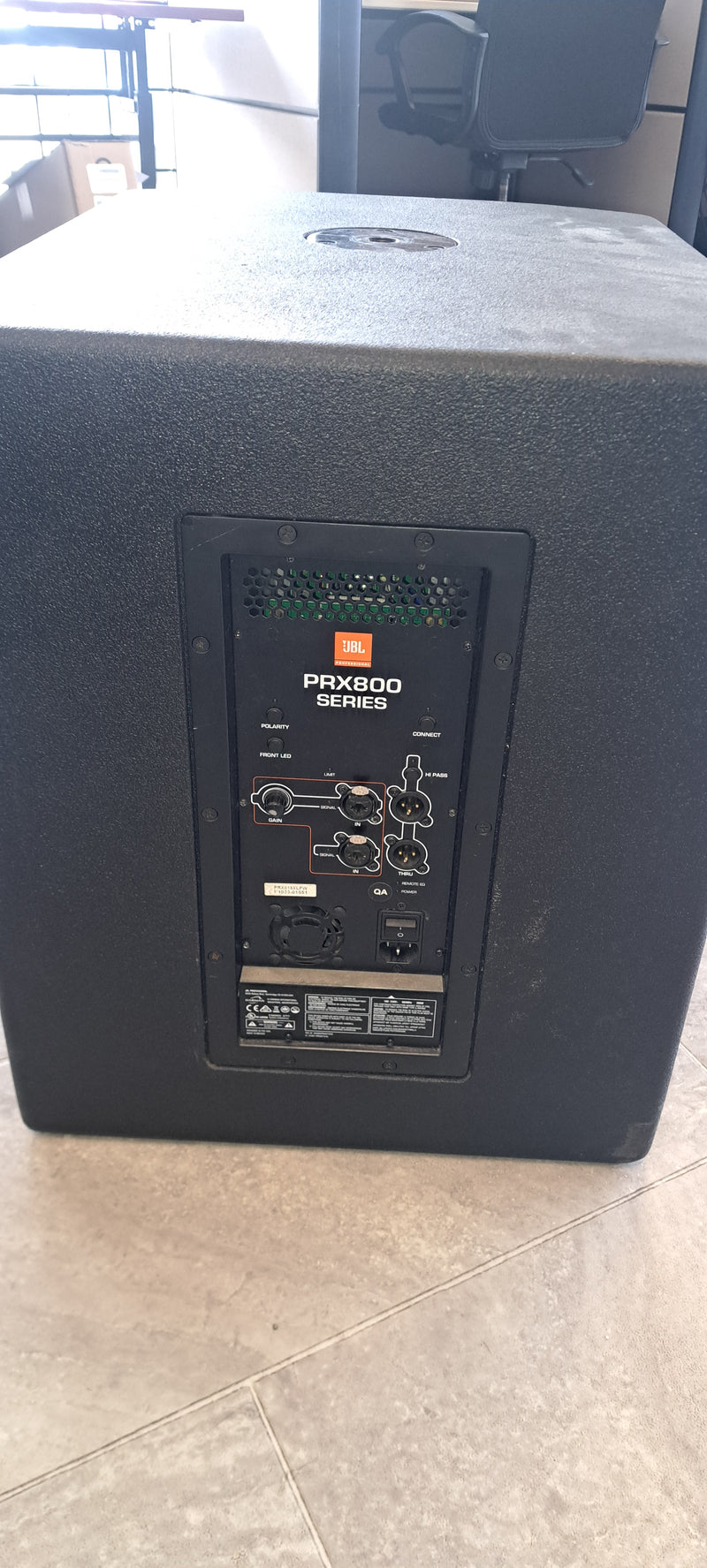 JBL PRX815XLFW 15In 1500W Powered Subwoofer (USED)