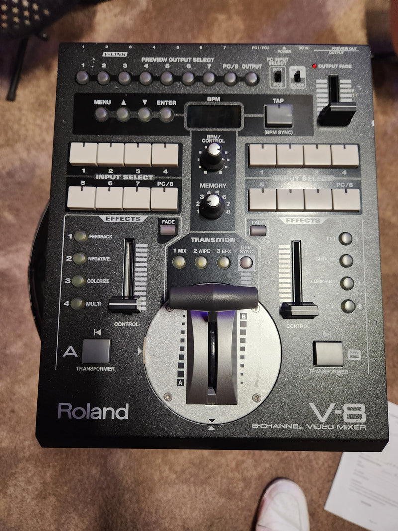 Roland V-8 8-Channel Video Mixer with Effects (USED)