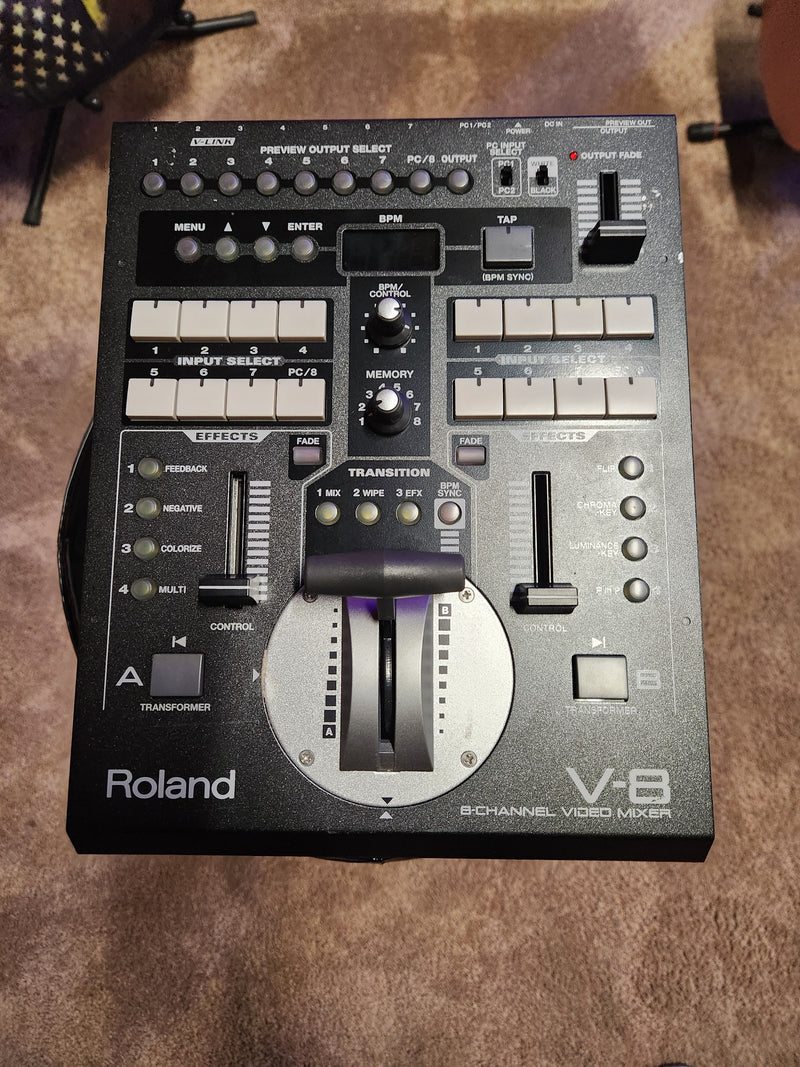 Roland V-8 8-Channel Video Mixer with Effects (USED)