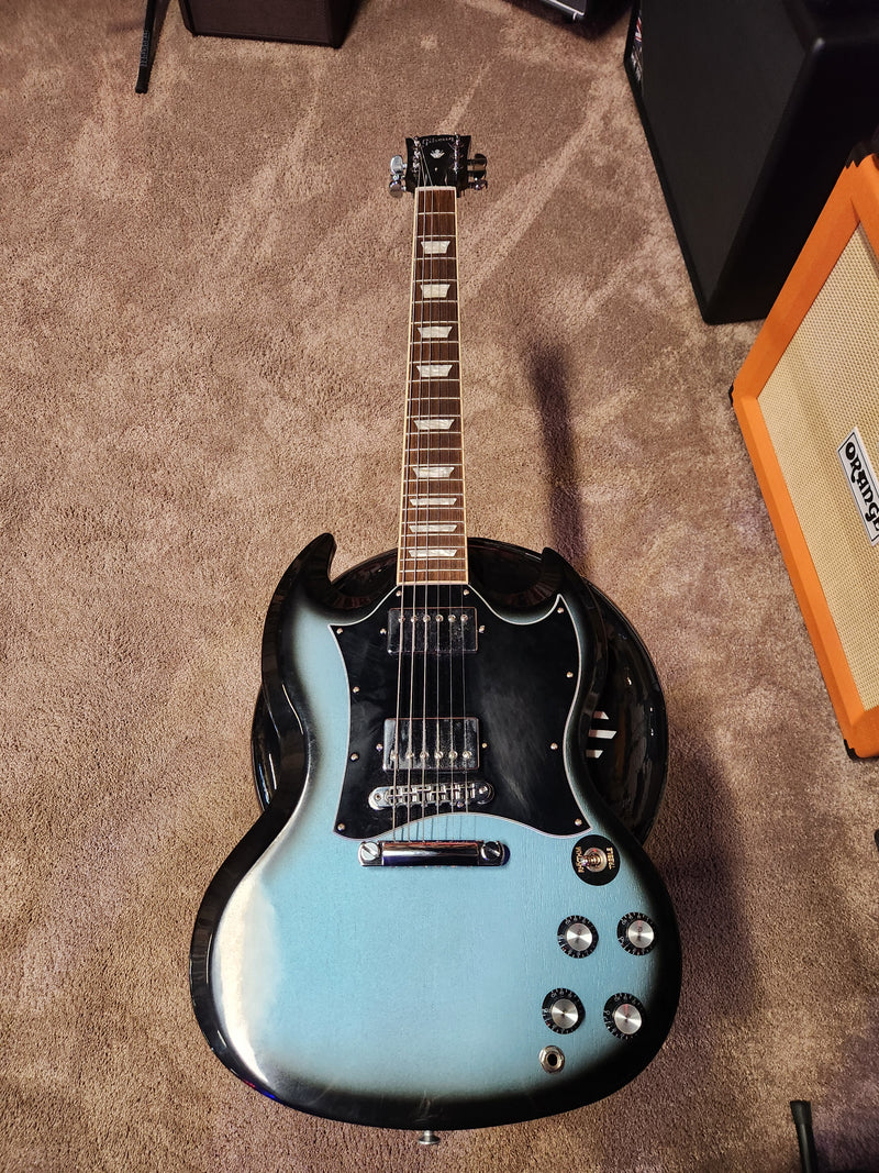 Gibson SG Standard Electric Guitar (Pelham Blue Burst) (utilisé)