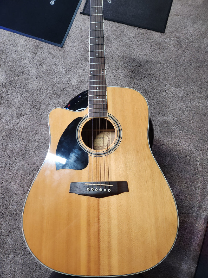 Ibanez PF15LECE NT Left Handed Acoustic Guitar (Natural) (USED)