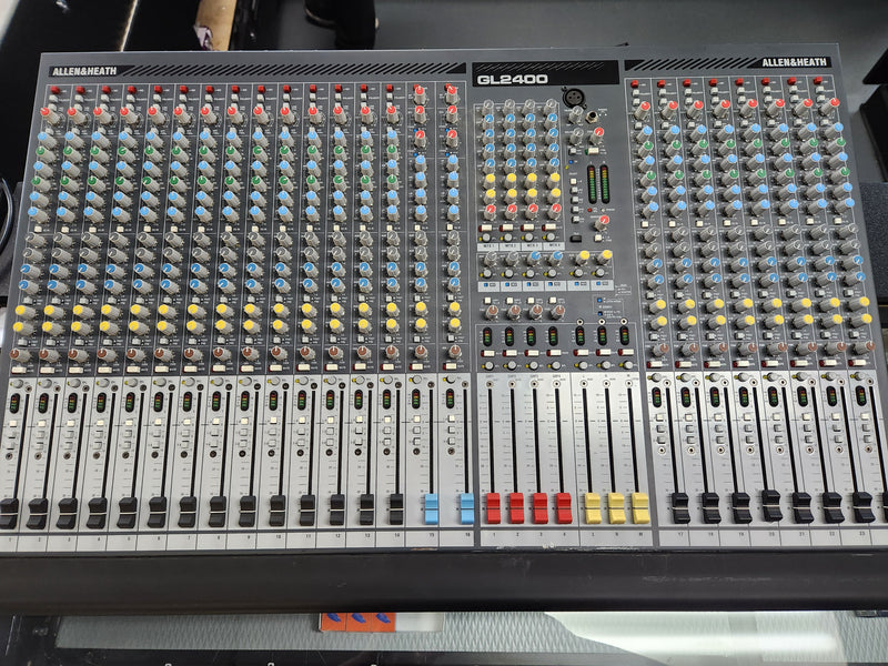 Allen & Heath GL2400-24 4-Buss Live Sound Reinforcement Analog Mixing Console - 24 Input (USED)