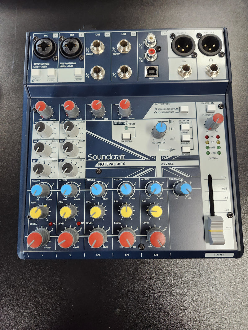 Soundcraft NOTEPAD-8FX Analog Mixing Console (USED 4)