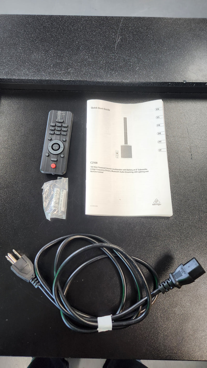 Behringer C210B 160W Active Column Speaker with Battery (USED)