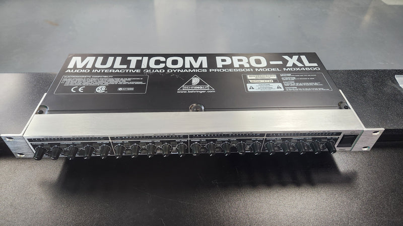 Behringer MDX4600 4 Channel Compressor Limiter And Peak Limiter (USED)