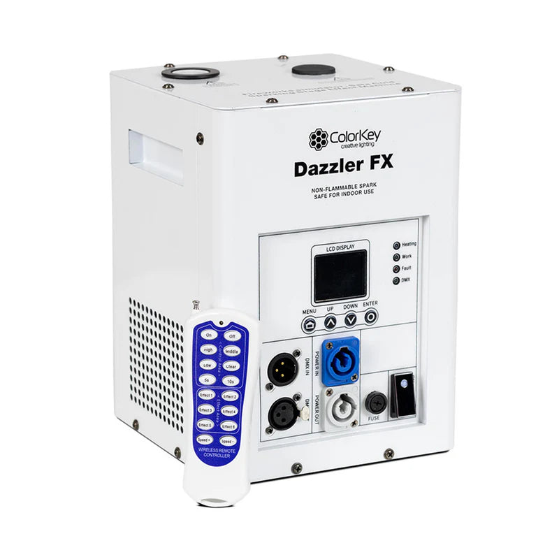 ColorKey CKU-7711 Dazzler FX Mk2 Cold Spark Machine (White)