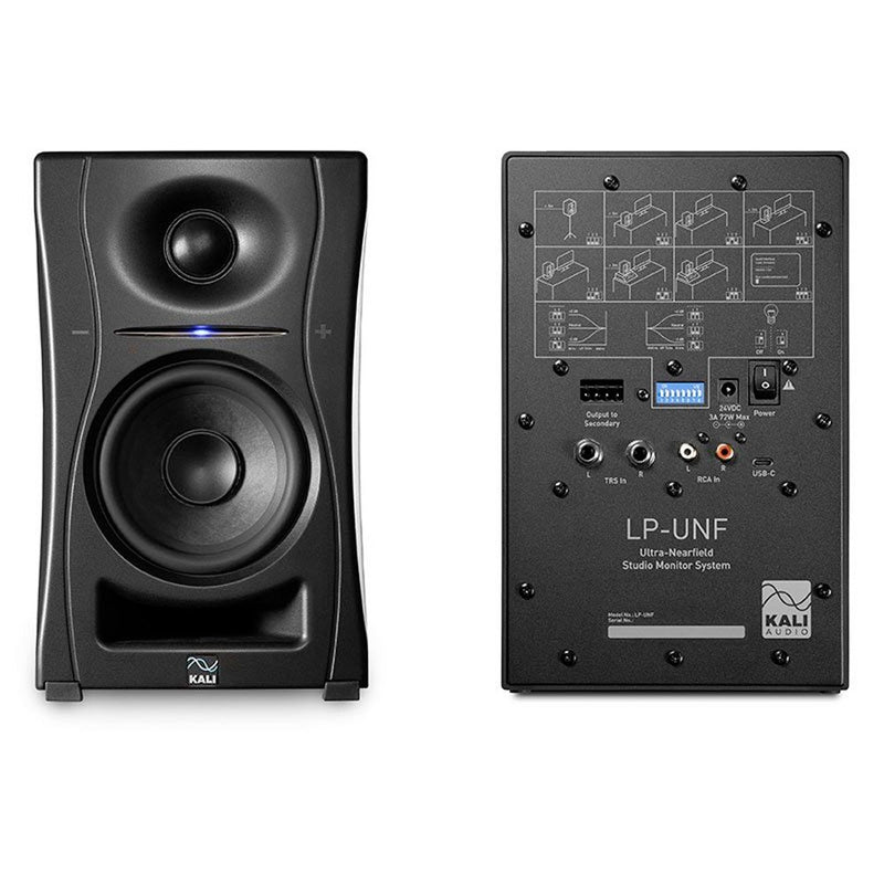 Kali Audio LPUNF Ultra-Nearfield Studio Monitors (Pair, Black) - 4"