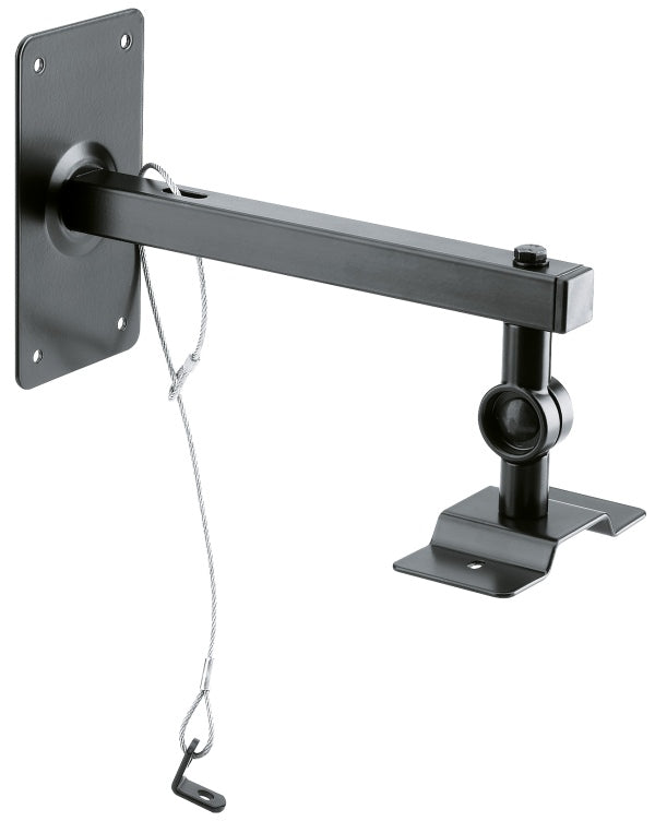 K&M 24195 Speaker Wall/Ceiling Mount w/Safety Cable