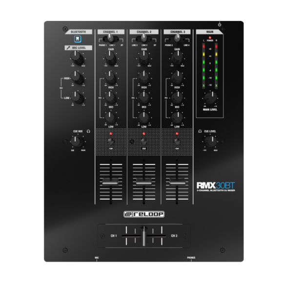 Reloop RMX-30BT 3-Channel Bluetooth DJ Mixer