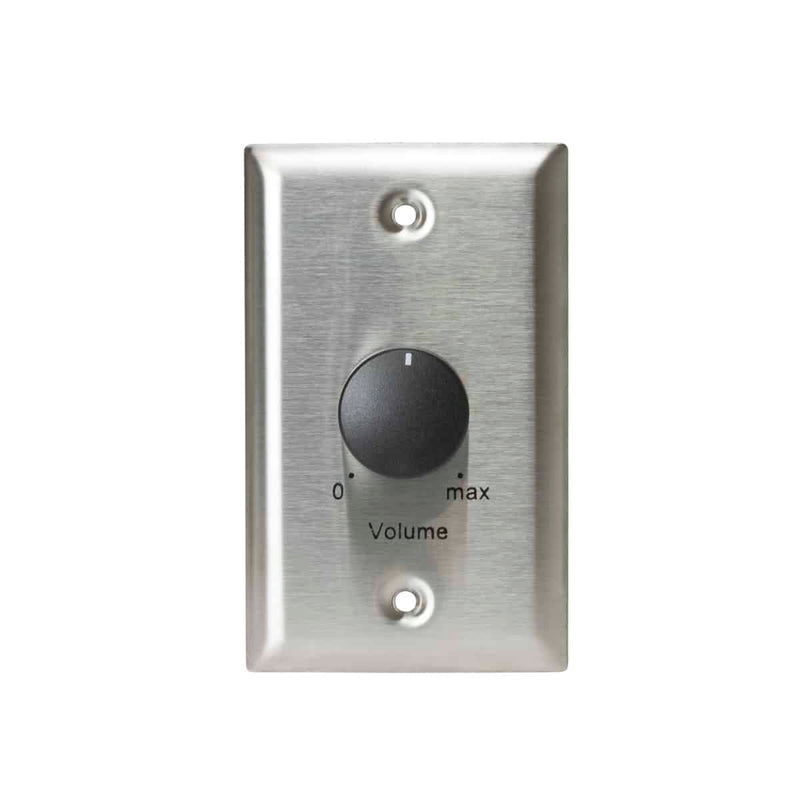 Lowell 25LVC Mono Volume Control Wall Plate (Stainless Steel) - 25W