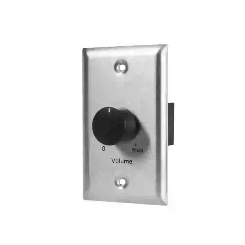 Lowell 25LVC Mono Volume Control Wall Plate (Stainless Steel) - 25W