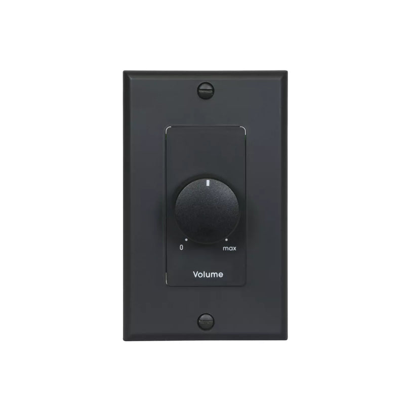 Lowell 25LVC-DB Mono Volume Control Wall Plate (Black) - 25W