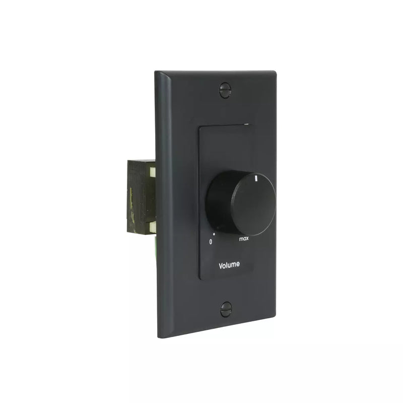 Lowell 25LVC-DB Mono Volume Control Wall Plate (Black) - 25W