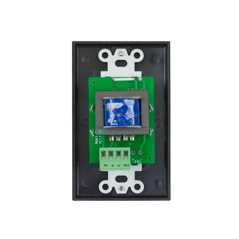 Lowell 25LVC-DB Mono Volume Control Wall Plate (Black) - 25W