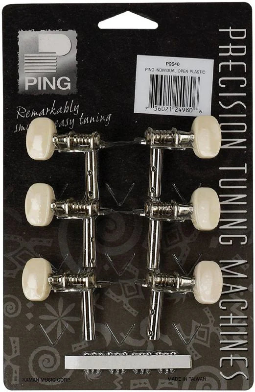 Ping P2640 Individual Open Plastic Electric Guitar Tuning Machine