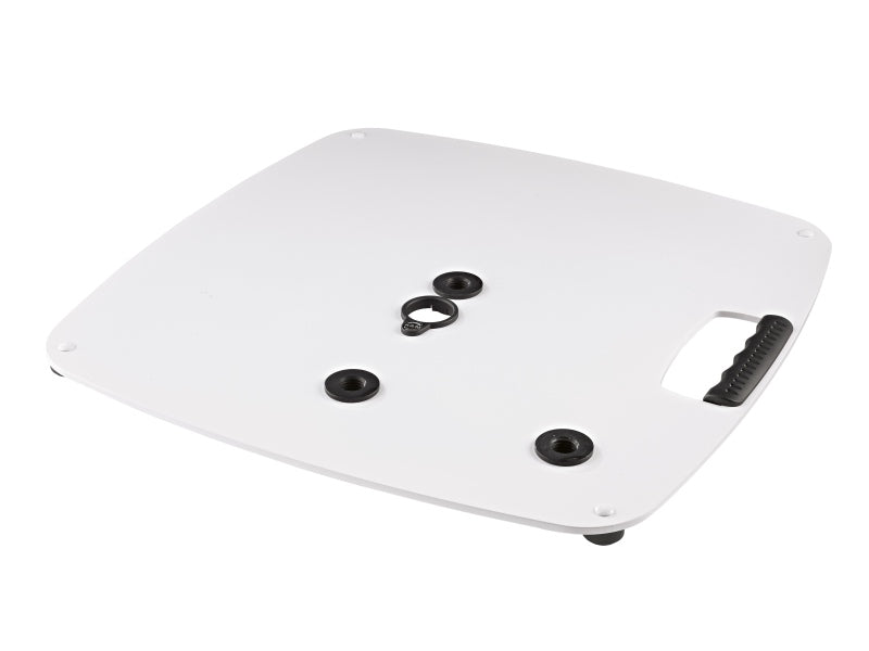 K&M 26706 Base Plate for Distance Rods (White)