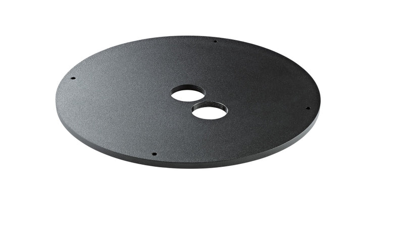 K&M 26709 Plaque de poids ronde pour supports d'enceintes - 5 kg (Noir)