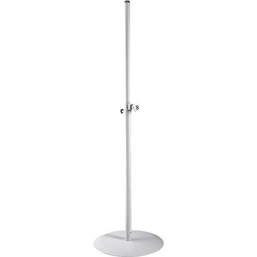 K&M 26735 Stand de haut-parleur de base ronde (blanc)