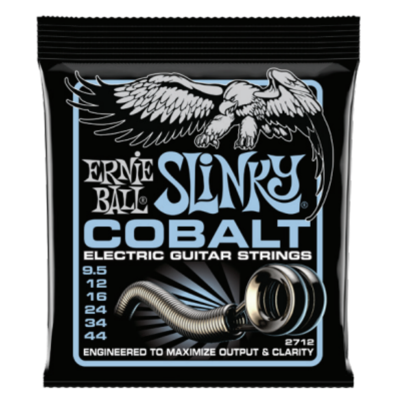 Ernie Ball 2712EB Primo Cobalt Slinky Guitare électrique 6 cordes 9,5-44