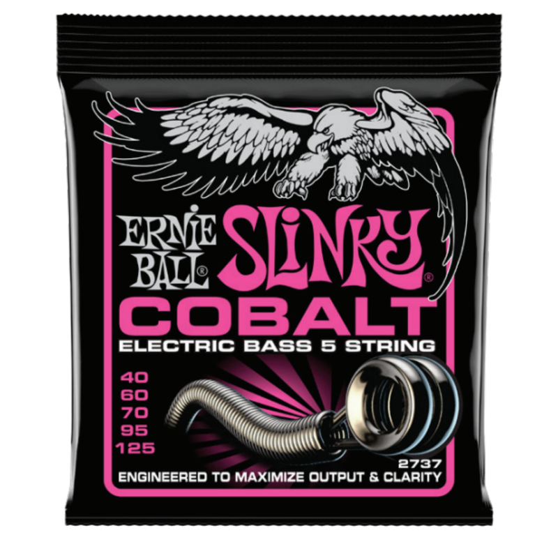 Ernie Ball 2737EB Super Cobalt Slinky basse électrique 5 cordes 40-125