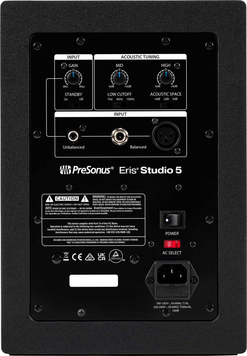 PreSonus ERIS STUDIO 5 Active Studio Monitor with EBM Waveguide - 5"