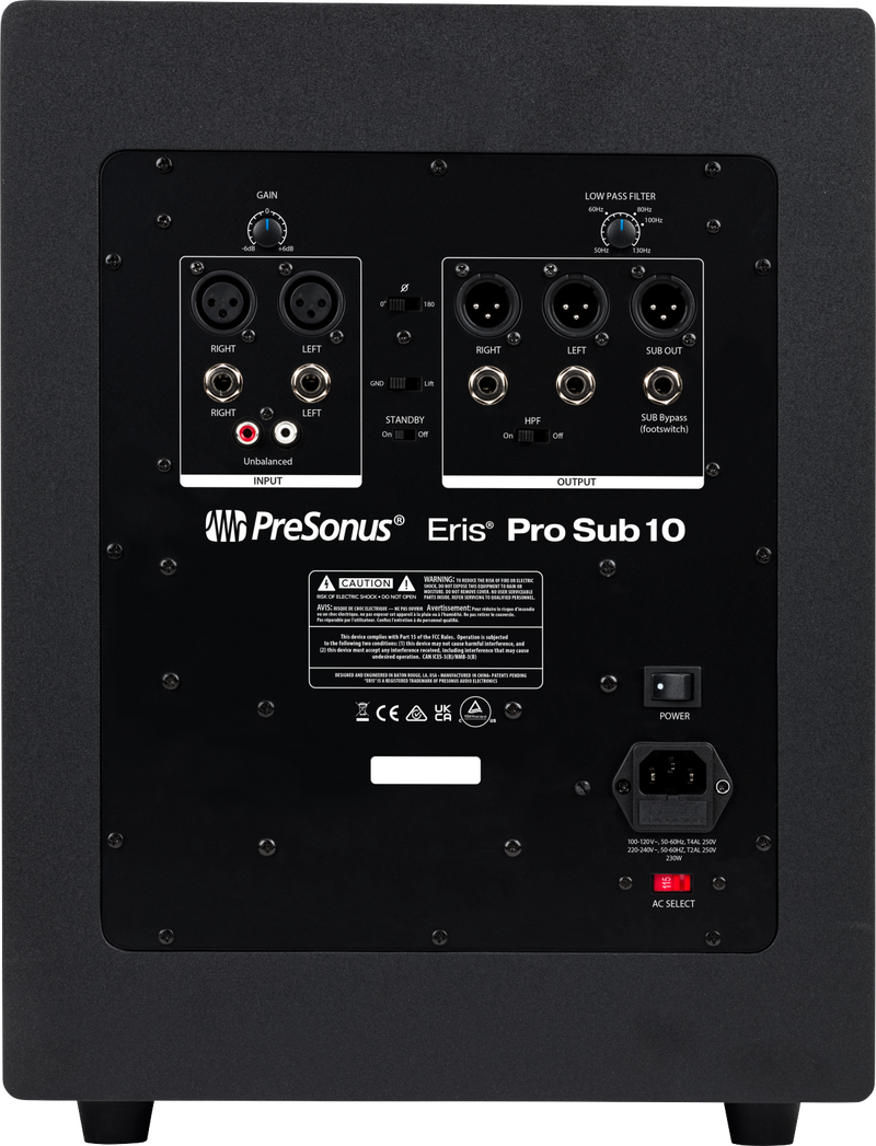 Caisson de basse de studio actif PreSonus ERIS PRO SUB 10 - 10"