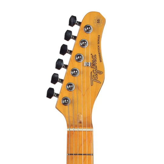 Tagima TW 55-BS-LF/BK Electric Guitar (Butterscotch)