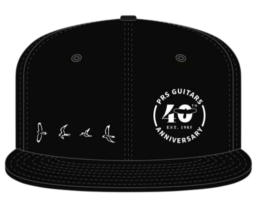 PRS 40th Anniversary 6 Panels Baseball Hat (Black)