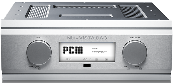 Musical Fidelity MUFTUBNUDACSI NU-VISTA DAC DAC haut de gamme avec suréchantillonnage et étage de sortie Nuvistor équilibré de classe A (argent)