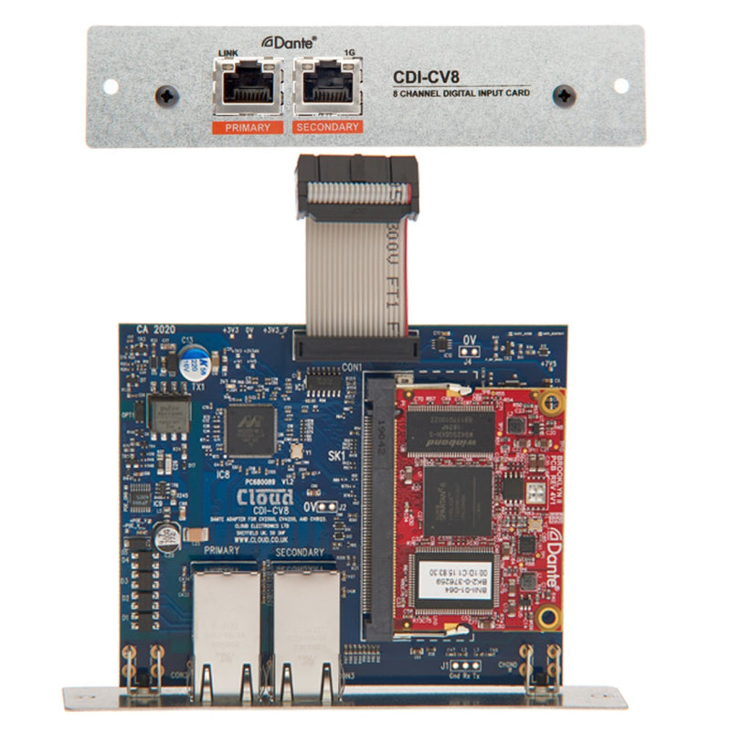 Cloud Electronics CDI-CV8 8 Channel Dante Card for CV Amplifier