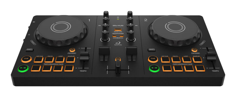 AlphaTheta DJ DDJ-FLX2 Compact 2-Channel DJ Controller