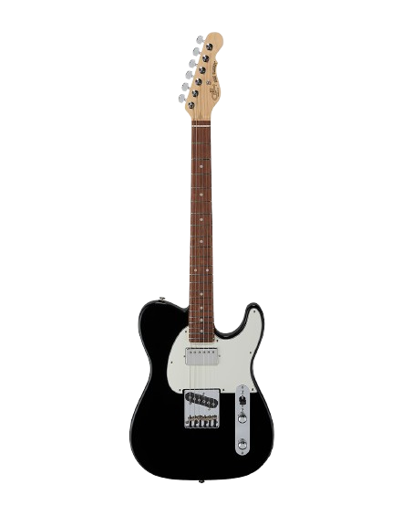G&L FDACB-JTB-CR Fullerton Deluxe ASAT Classic Bluesboy Electric Guitar (Jet Black)