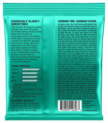 Ernie Ball 2626EB Not Even Slinky Not Even Slinky Nickel Wound Electric Guitar Strings 6-String Set 012 - 056