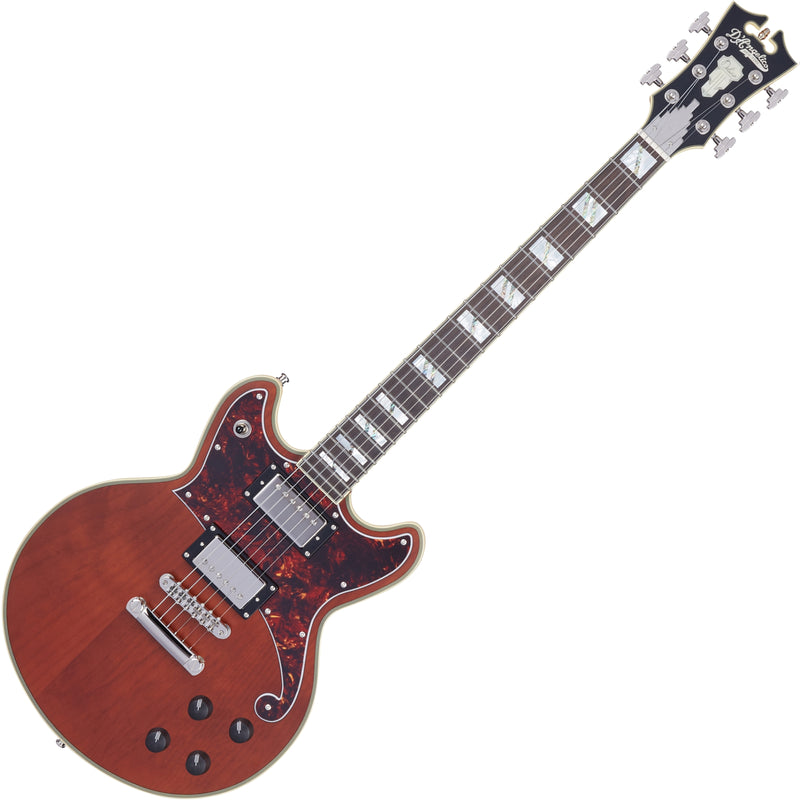 D'Angelico DELUXE BRIGHTON Series Electric Guitar (Matte Walnut) (USED)