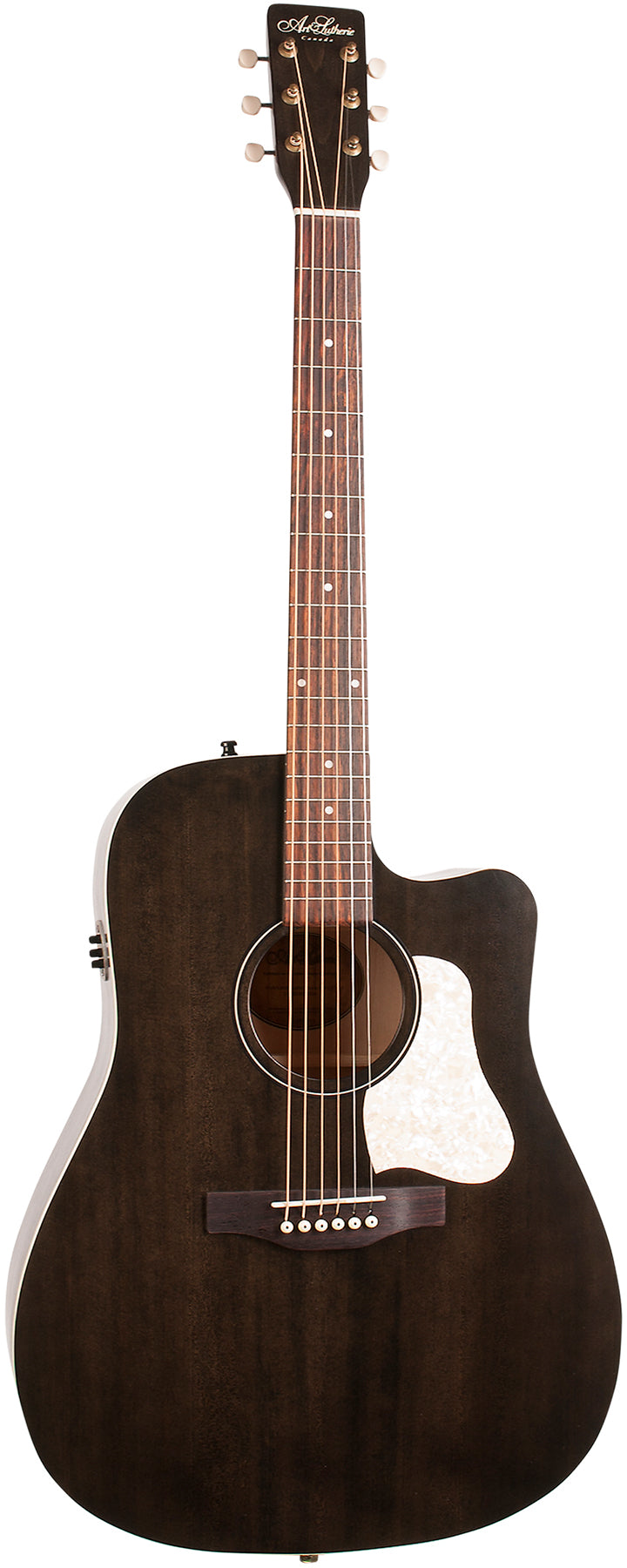 Art & Lutherie AMERICANA Guitare acoustique pan coupé (Faded Black CW Presys II)