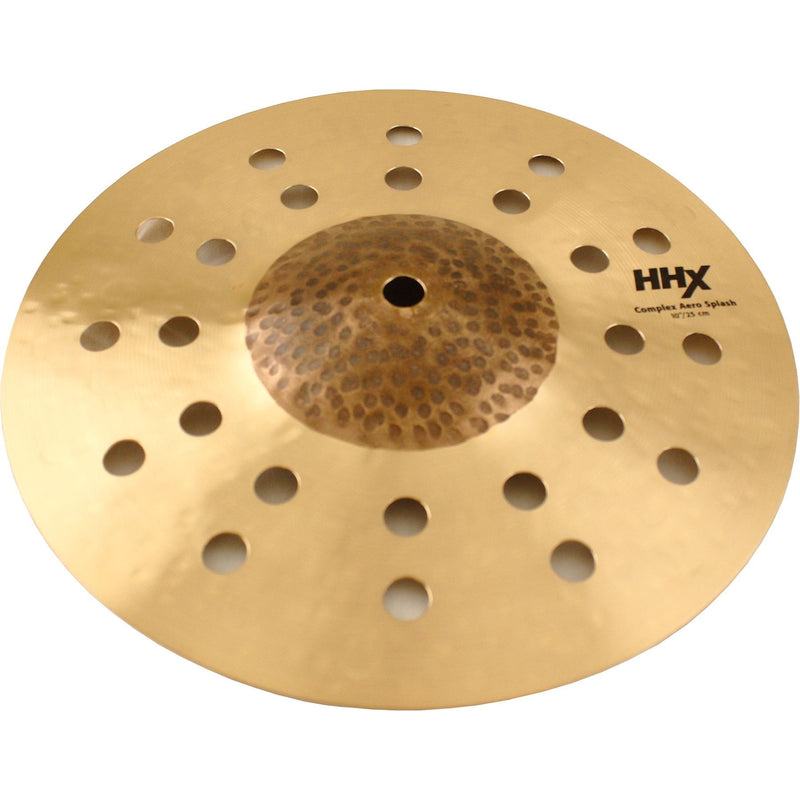 Cymbale complexe Sabian 110XACN HHX avec trous aérodynamiques de 24 1/2" et cloche martelée brute - 10"