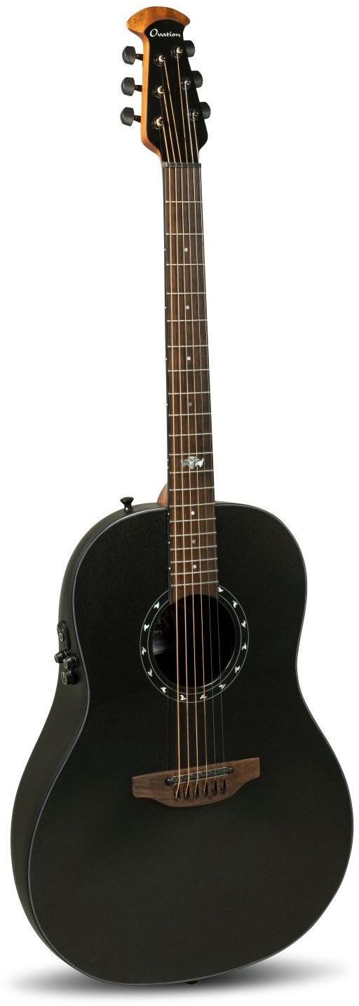 Ovation 1516PBM-G Ultra Series Acoustic Electric Guitar (Pitch Black Metallic)