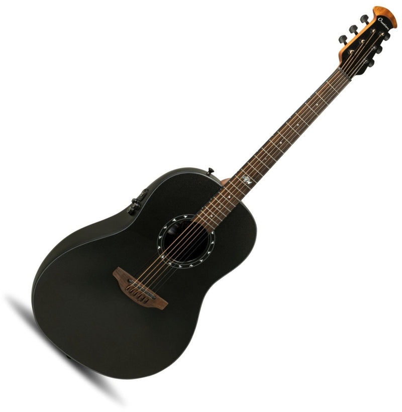 Ovation 1516PBM-G Ultra Series Acoustic Electric Guitar (Pitch Black Metallic)