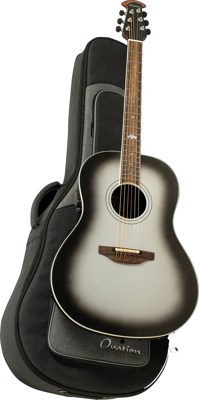 Ovation 1516SSM-G Ultra Series Acoustic Electric Guitar (Silver Shadow Metallic)