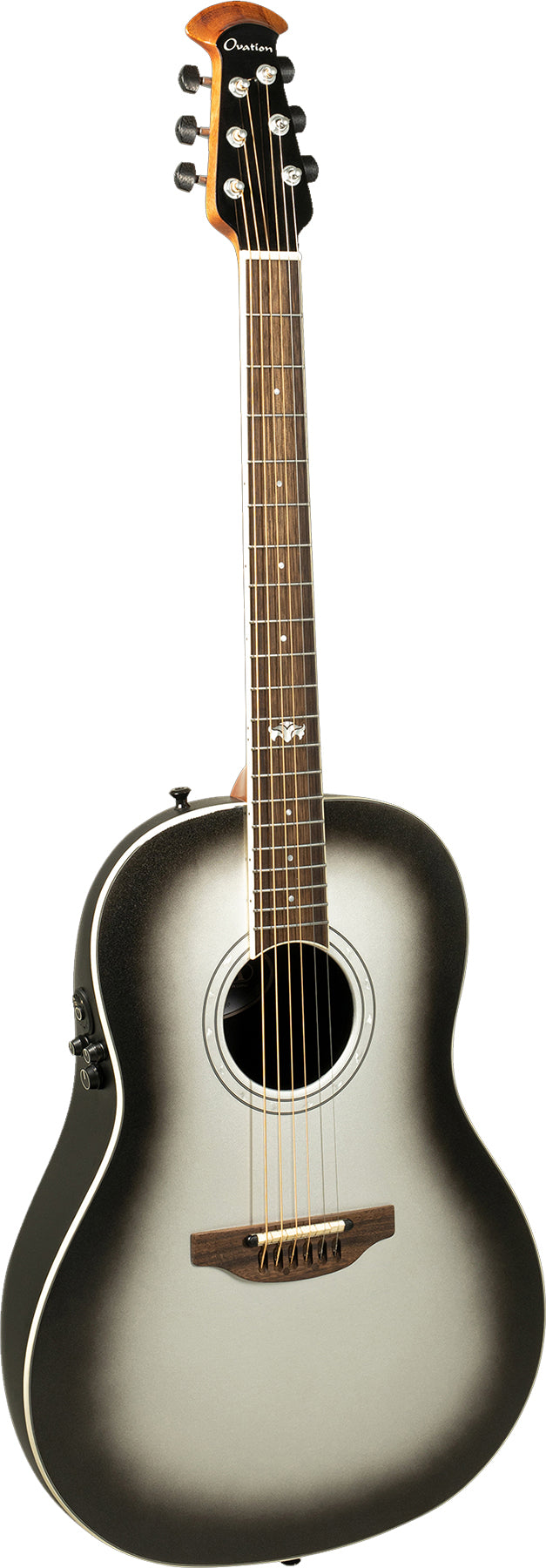 Ovation 1516SSM-G Ultra Series Acoustic Electric Guitar (Silver Shadow Metallic)