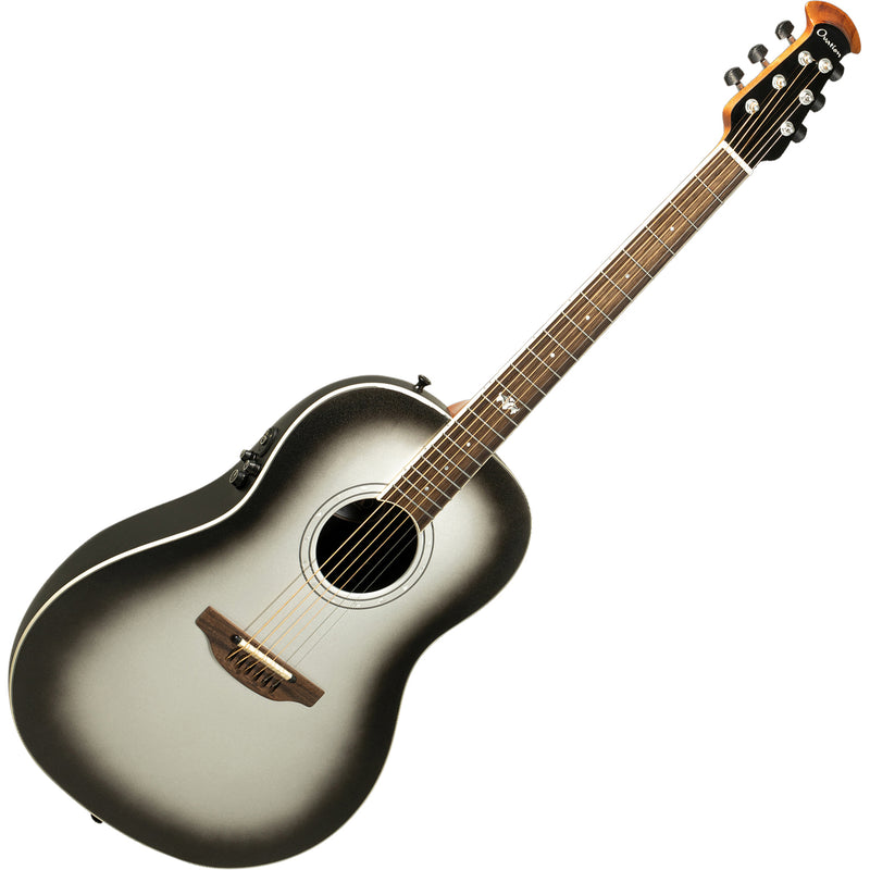 Ovation 1516SSM-G Ultra Series Acoustic Electric Guitar (Silver Shadow Metallic)