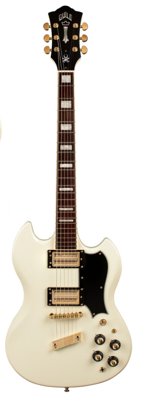 Guild POLARA KIM THAYIL Edition Electric Guitar (Vintage White)